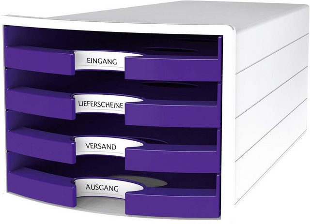 HAN Schubladenbox HAN IMPULS 2.0 1013-57 Schubladenbox Weiß DIN A4, DIN C4 Anzahl der Sc