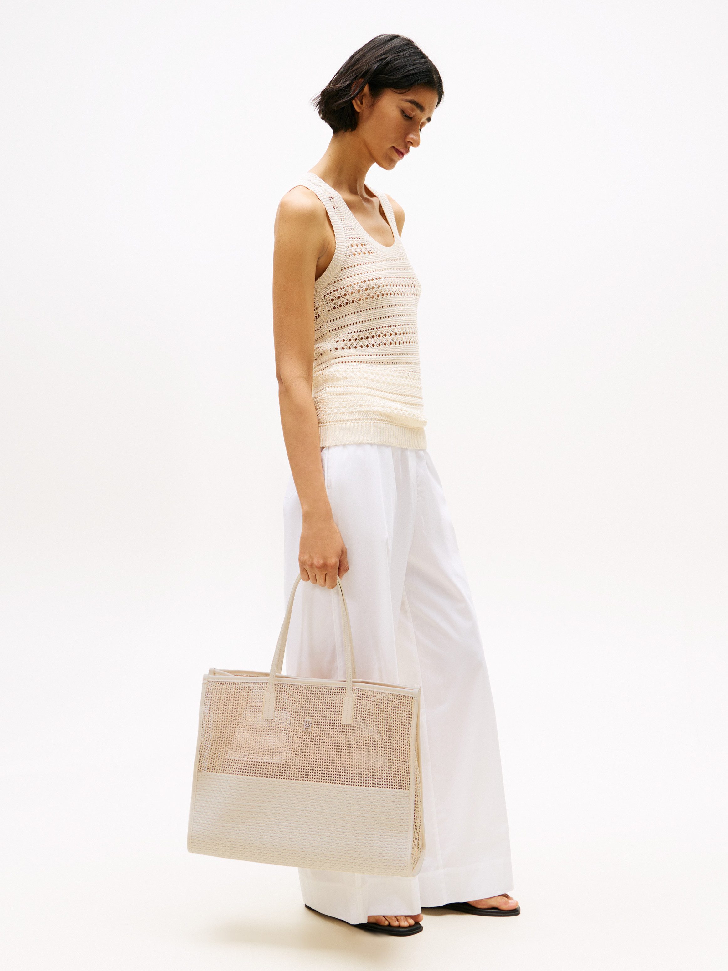 Tommy Hilfiger Tragetasche TH CITY SUMMER TOTE WOVEN, Damen Umhängetasche, günstig online kaufen