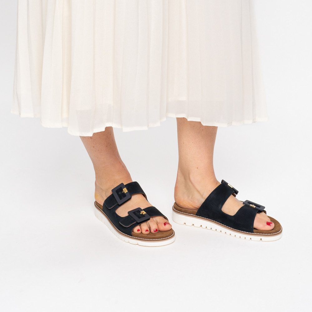 Ara KENT Pantolette Schlupfschuh, Hausschuh, Bequemschuh in Komfortweite G (weit)