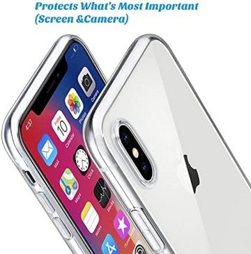 OLi Handyhülle Transparente Silikon Hülle Case für Iphone XS Max 16,5 cm (6,5 Zoll), Stoßfest Anti-Fingerprint Cover Clear