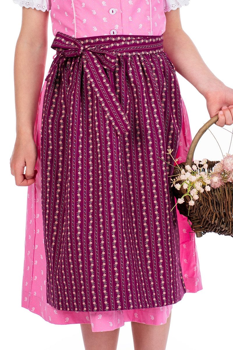 Isar-Trachten Dirndl Kinderdirndl 3tlg. - DAMIRA - rosa