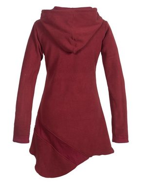 Vishes Minikleid Asymmetrisches Patchwork Kleid - Recycling-Fleece Hippie, Goa, Ethno, Elfen Style