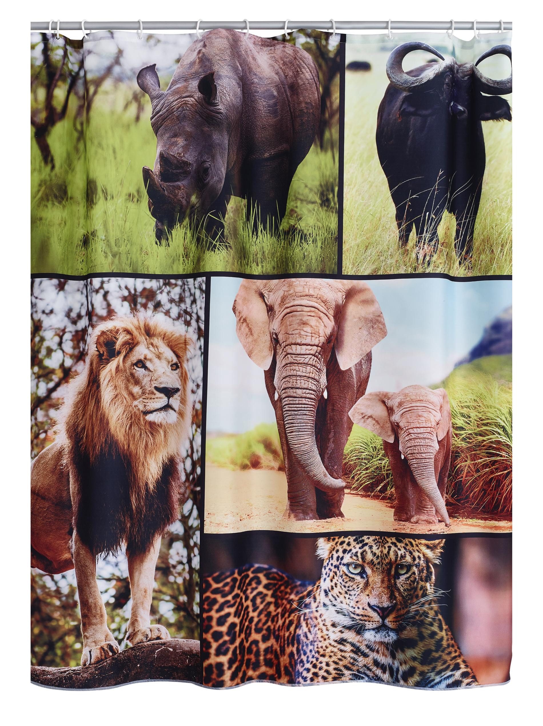 Ridder Duschvorhang Africa multicolor Breite 180 cm günstig online kaufen