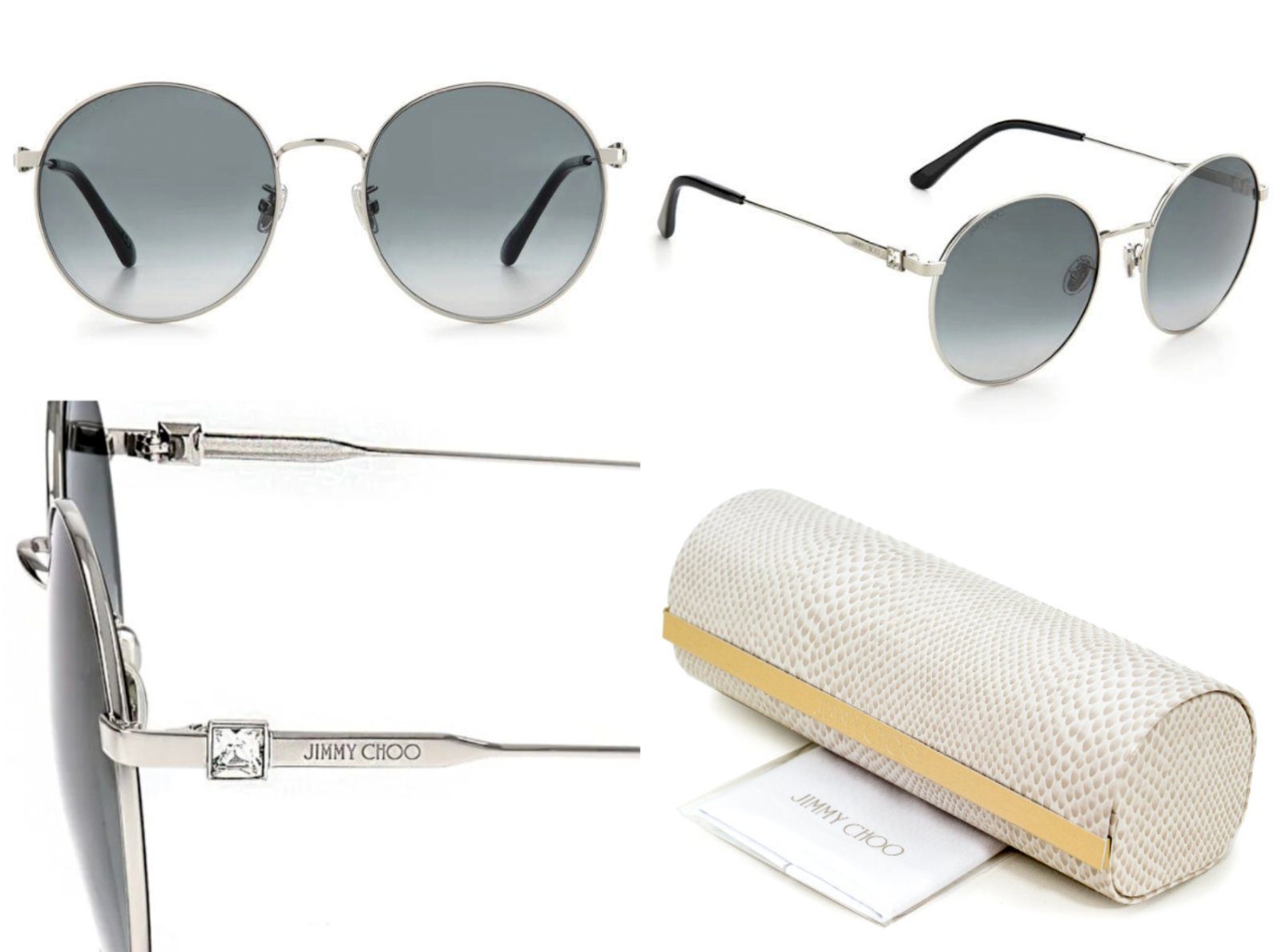 JIMMY CHOO Sonnenbrille JIMMY CHOO EYEWEAR KAT Sonnenbrille Sunglasses Glasses Brille With Bag