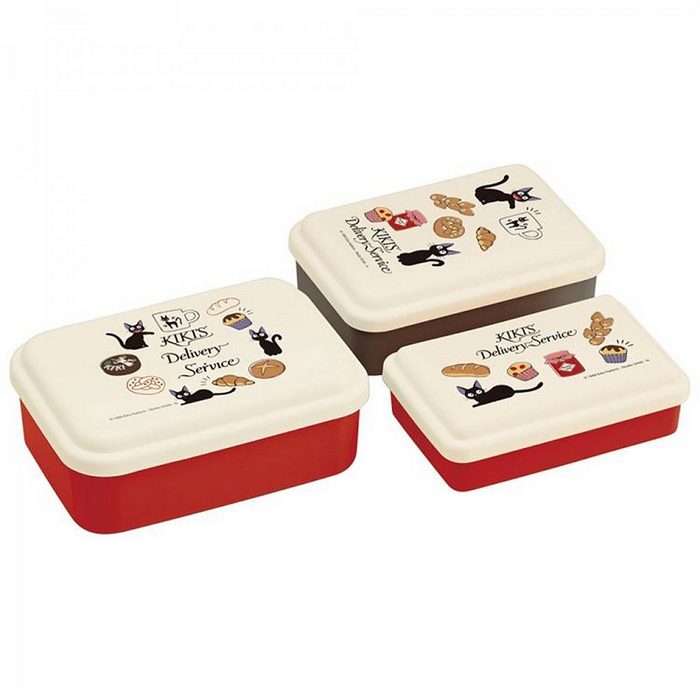 SEMIC Tasse Kikis kleiner Lieferservice Lunch Box 3-er Set (Bento Box) 100% Kunststoff