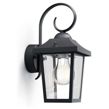 Philips Deckenleuchte myGarden Außenwandleuchte Buzzard Schwarz, keine Angabe, Leuchtmittel enthalten: Nein, warmweiss, Aussenlampe, Outdoor-Leuchte, Aussenwandleuchte