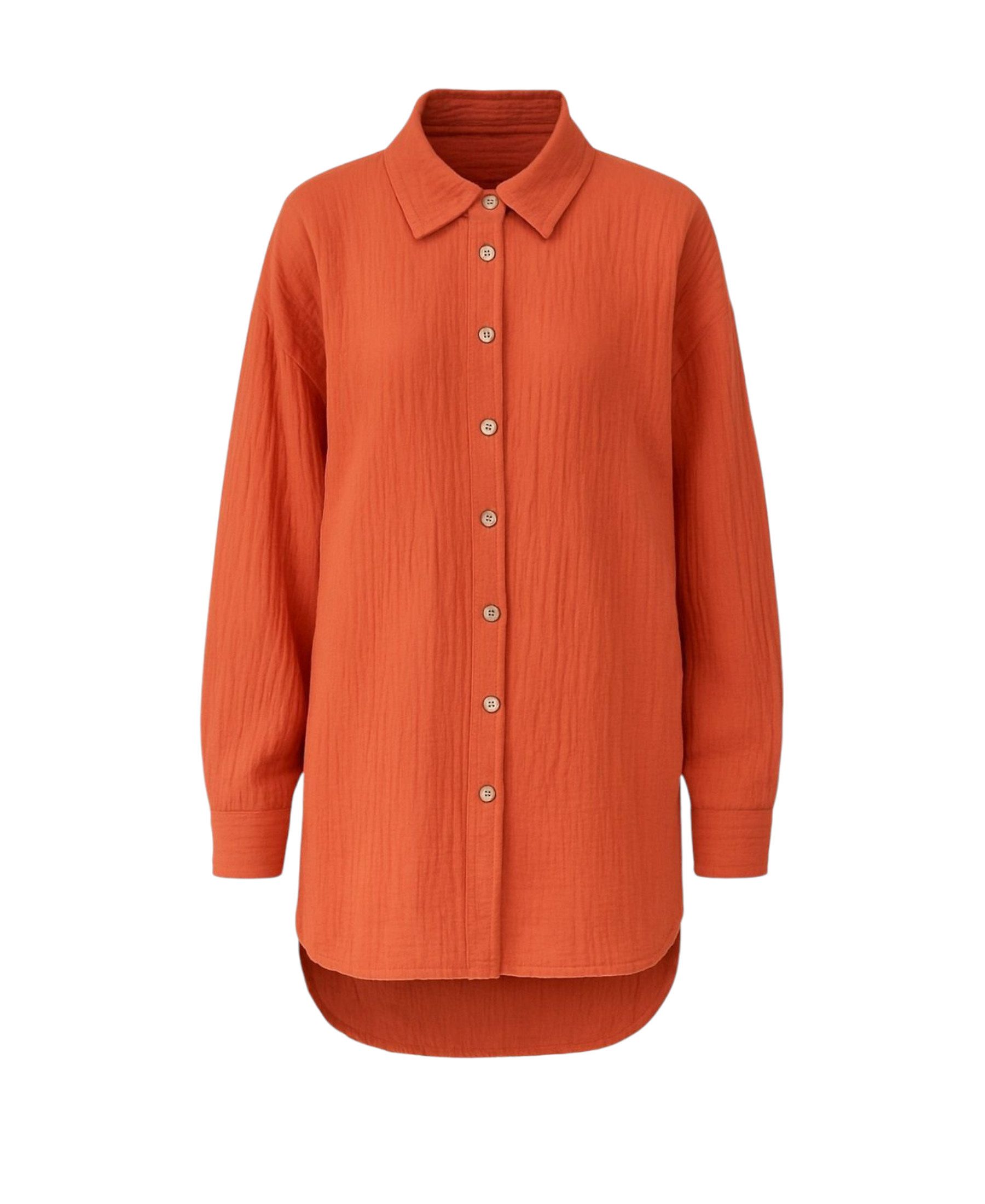 WENOR Hemdbluse Oversize Musselin Hemd 100 % günstig online kaufen