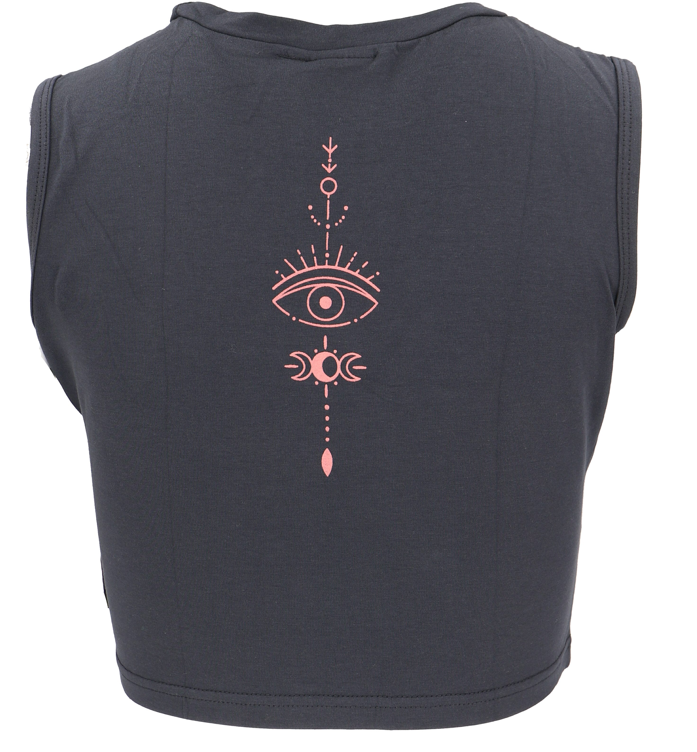Guru-Shop T-Shirt Kurzes Top, bedrucktes Yoga günstig online kaufen