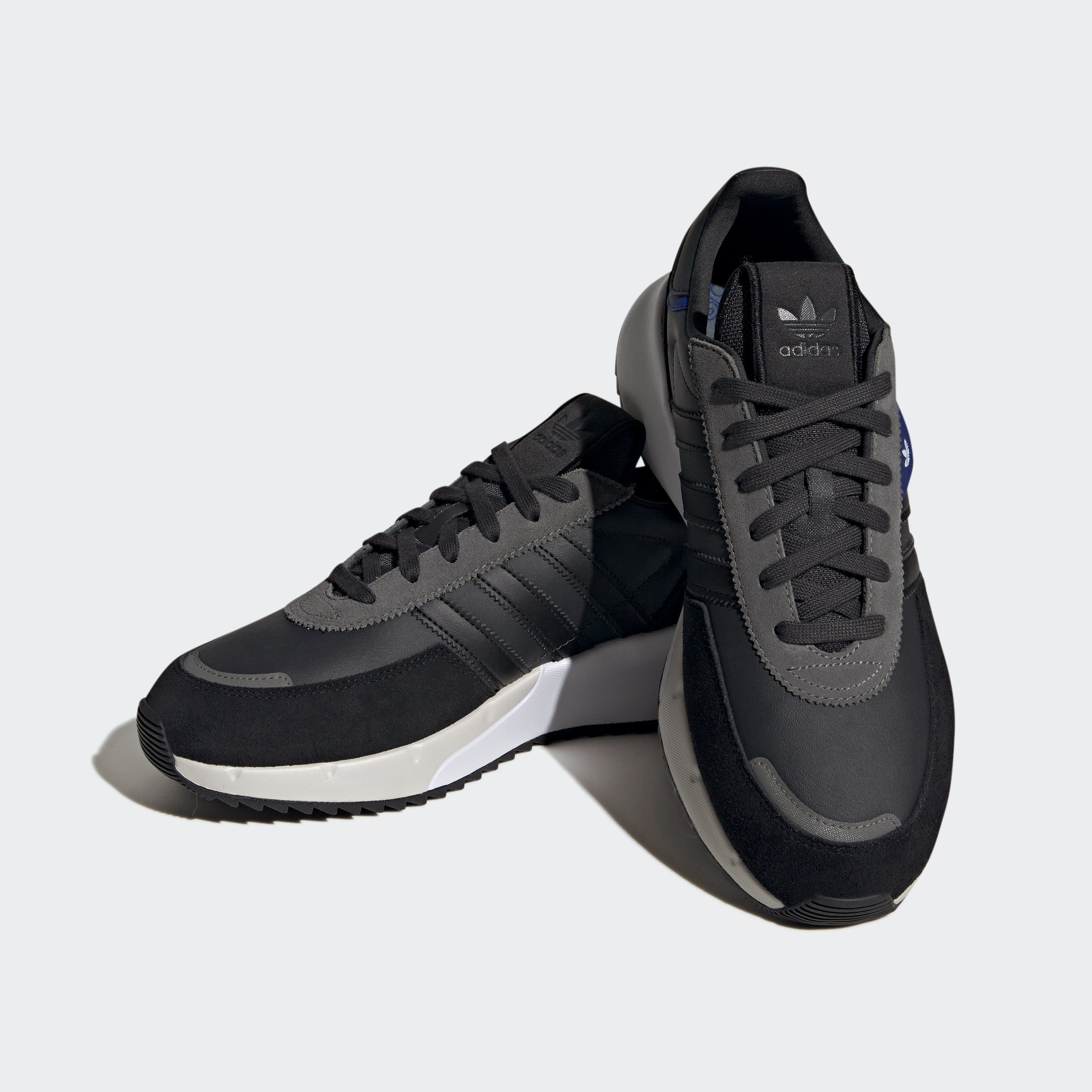 adidas Originals RETROPY F2 Sneaker Carbon / Core Black / Semi Lucid Blue | Sneaker low