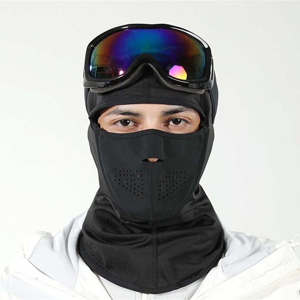 Winter Winddicht Sturmhaube Maske Laufen Radfahren Dekorative Herren/Damen (1-St) Radfahren Sportmaske Maske Skifahren Schlauchschal Winddicht für Ski Warme