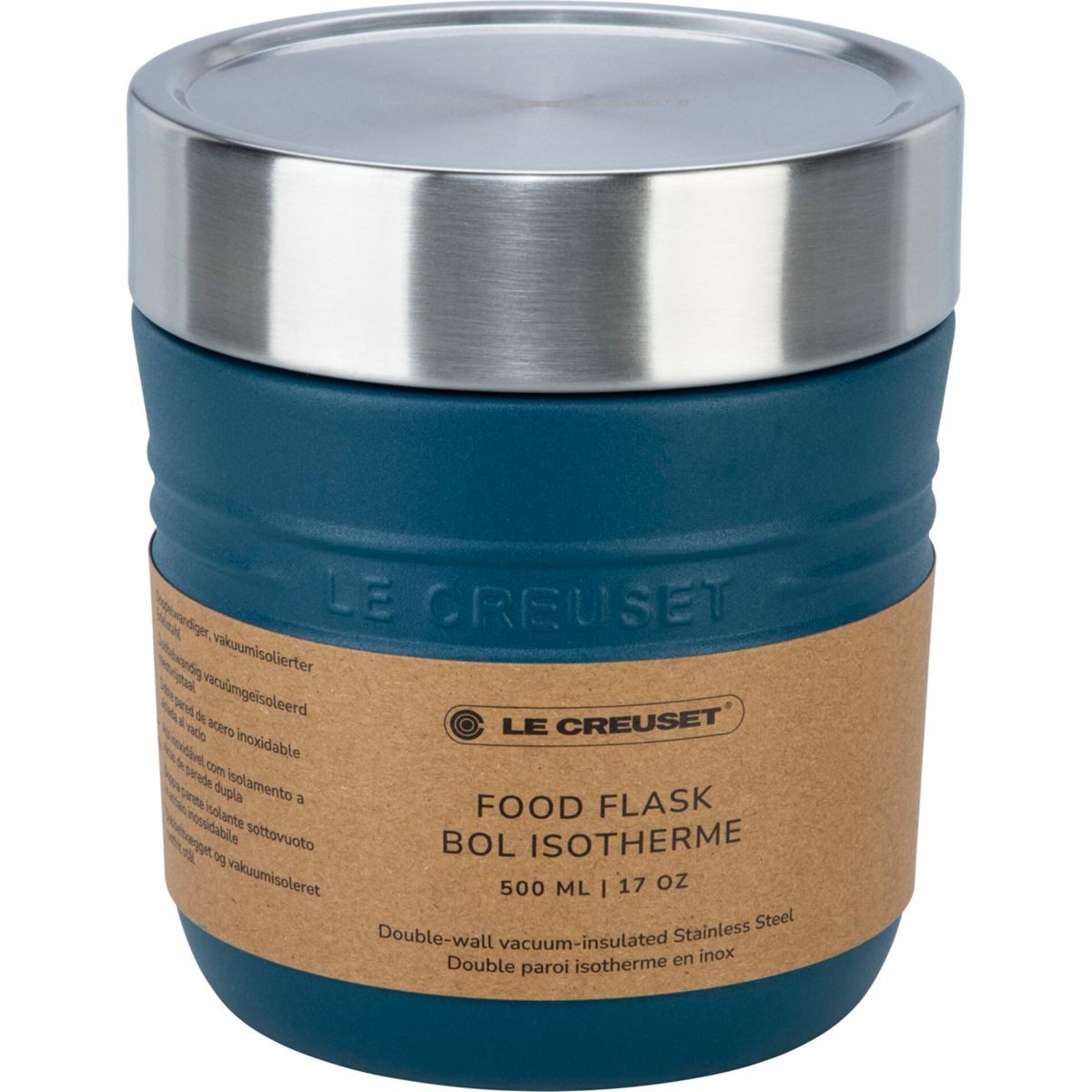 LE CREUSET Lunchbox Thermobehälter On The Go Deep Teal 500 ml, Edelstahl