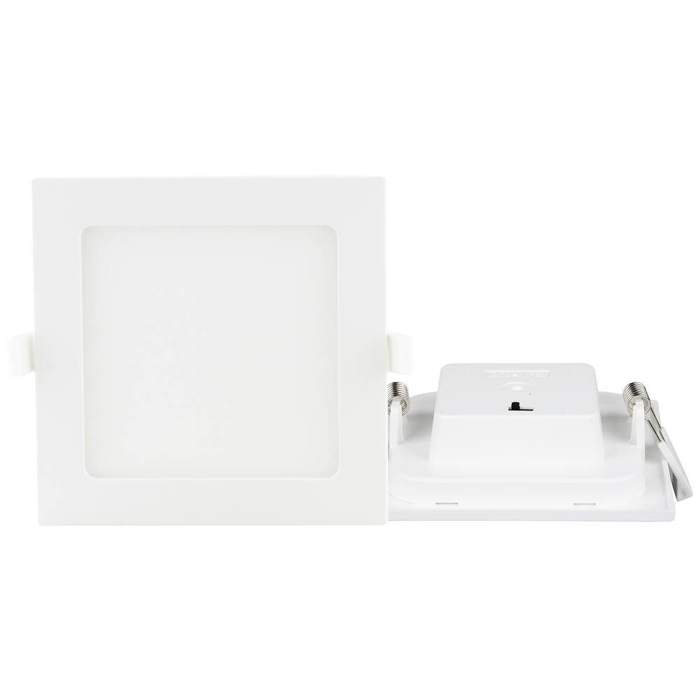 HEITRONIC LED Einbauleuchte LED Einbaudownlight LE MANS quadratisch 6W 115x115x32 mm 501380, Dimmbar
