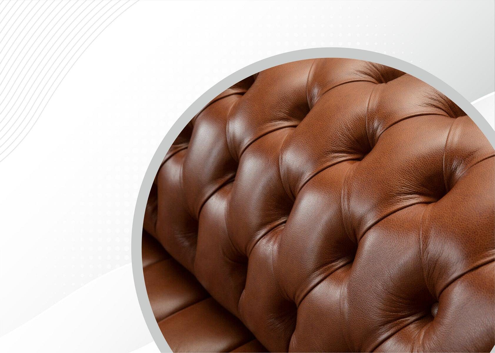 Chesterfield-Sofa, cm 225 Sofa 3 Design Sofa Sitzer Chesterfield JVmoebel Couch