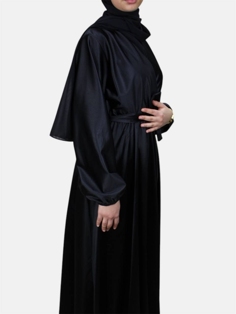 Aymasal Abendkleid langärmliges Maxikleid Damen Abaya günstig online kaufen