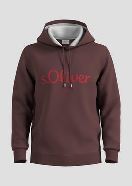 s.Oliver Sweatshirt Logo-Hoodie in Sweat-Qualität Logo