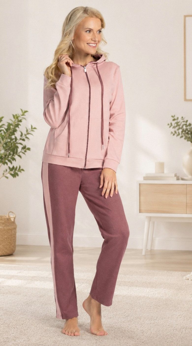 Consult-Tex Hausanzug Damen Hausanzug Homewear Suit DW100 (Spar-Set) Mit Reißverschluß