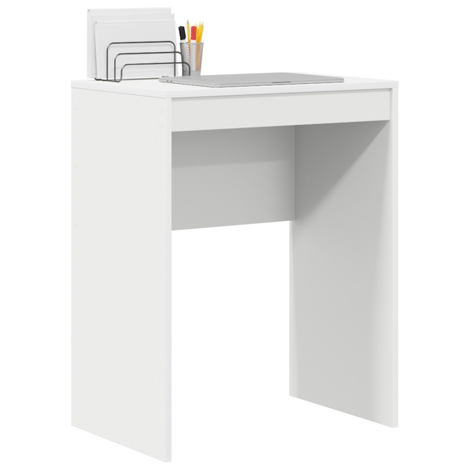 vidaXL Schreibtisch Minimalistischer Schreibtisch Weiß Spanplatte günstig online kaufen