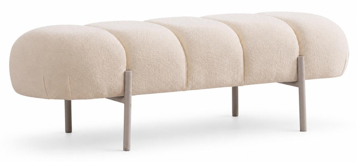 Xlmoebel Bettbank Bettbank Modern Beige Kompakt Elegant Dekorativ Gepolstert Schick (1-St., 1-tlg)
