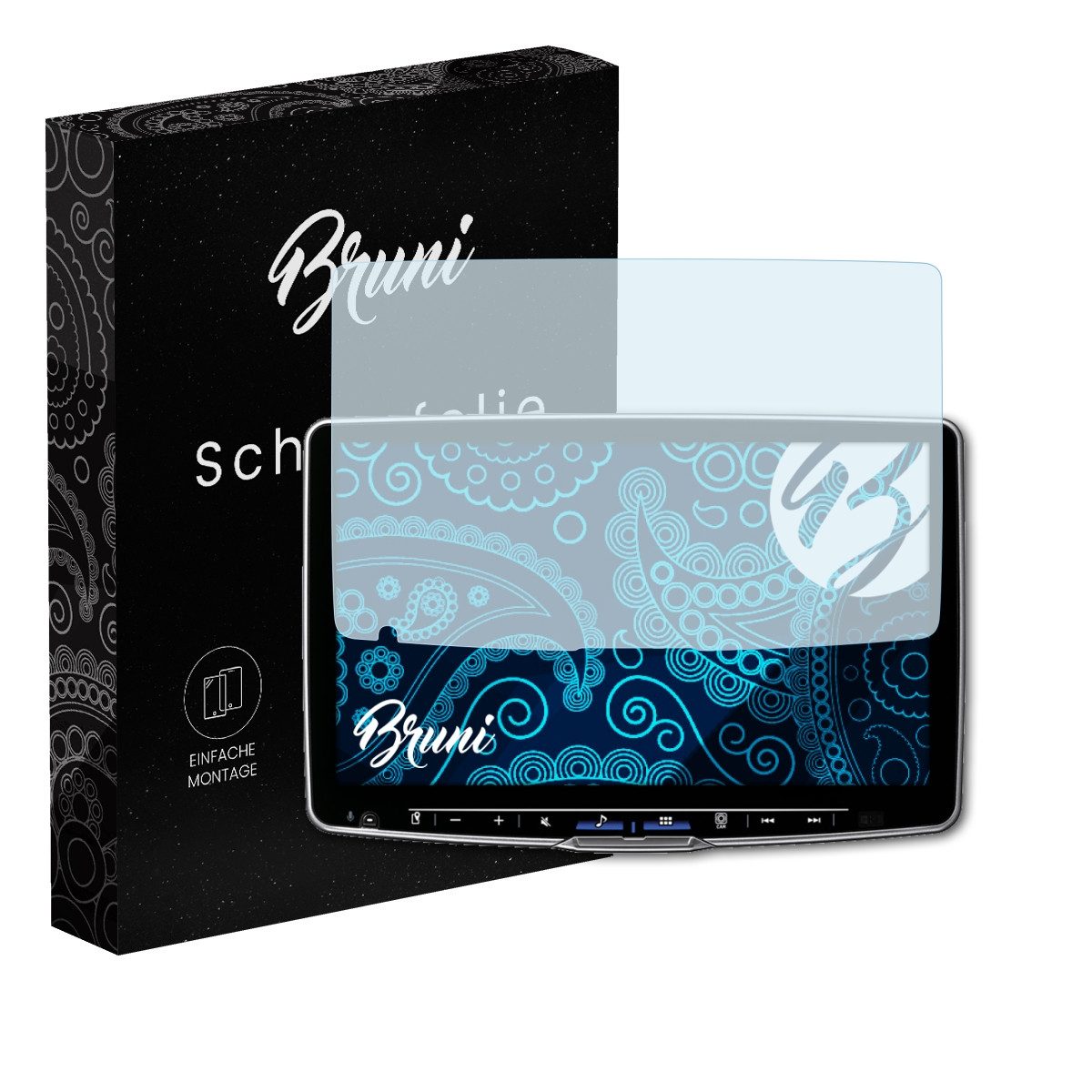 Bruni Schutzfolie Glasklare Displayschutzfolie für iLX-F115D Halo 11, (2 Folien), praktisch unsichtbar