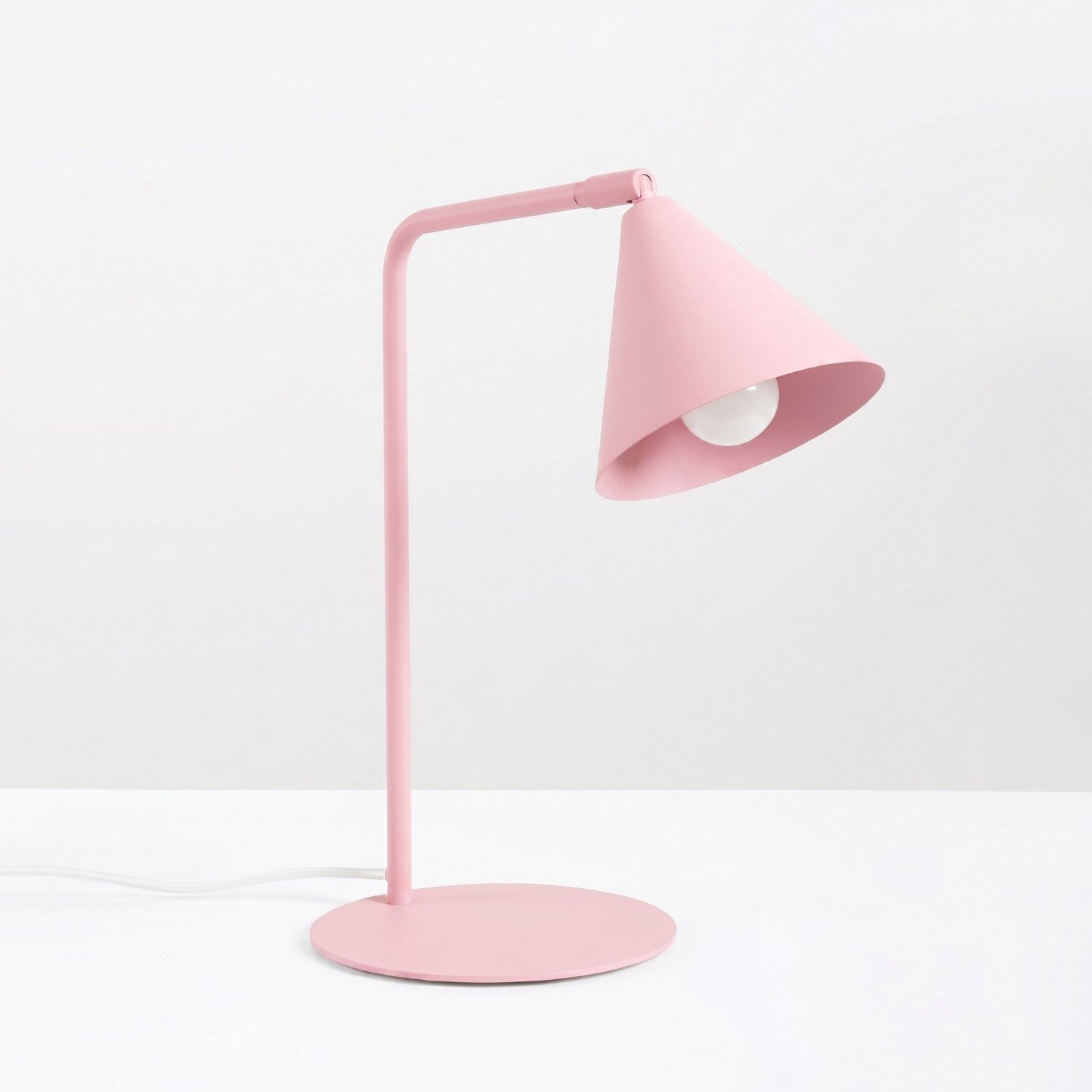 SOLLUX lighting Schreibtischlampe Schreibtischleuchte NOX rosa, Nicht enthalten