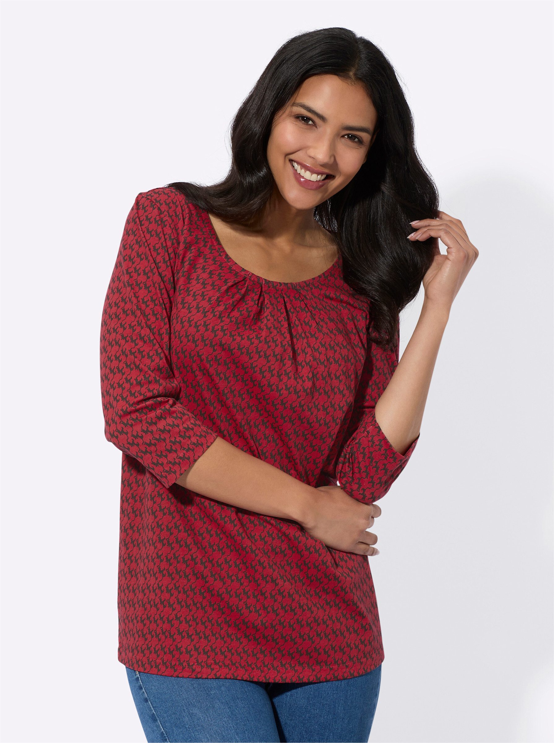 Sieh an! T-Shirt 3/4-Arm-Shirt 3/4-Arm günstig online kaufen