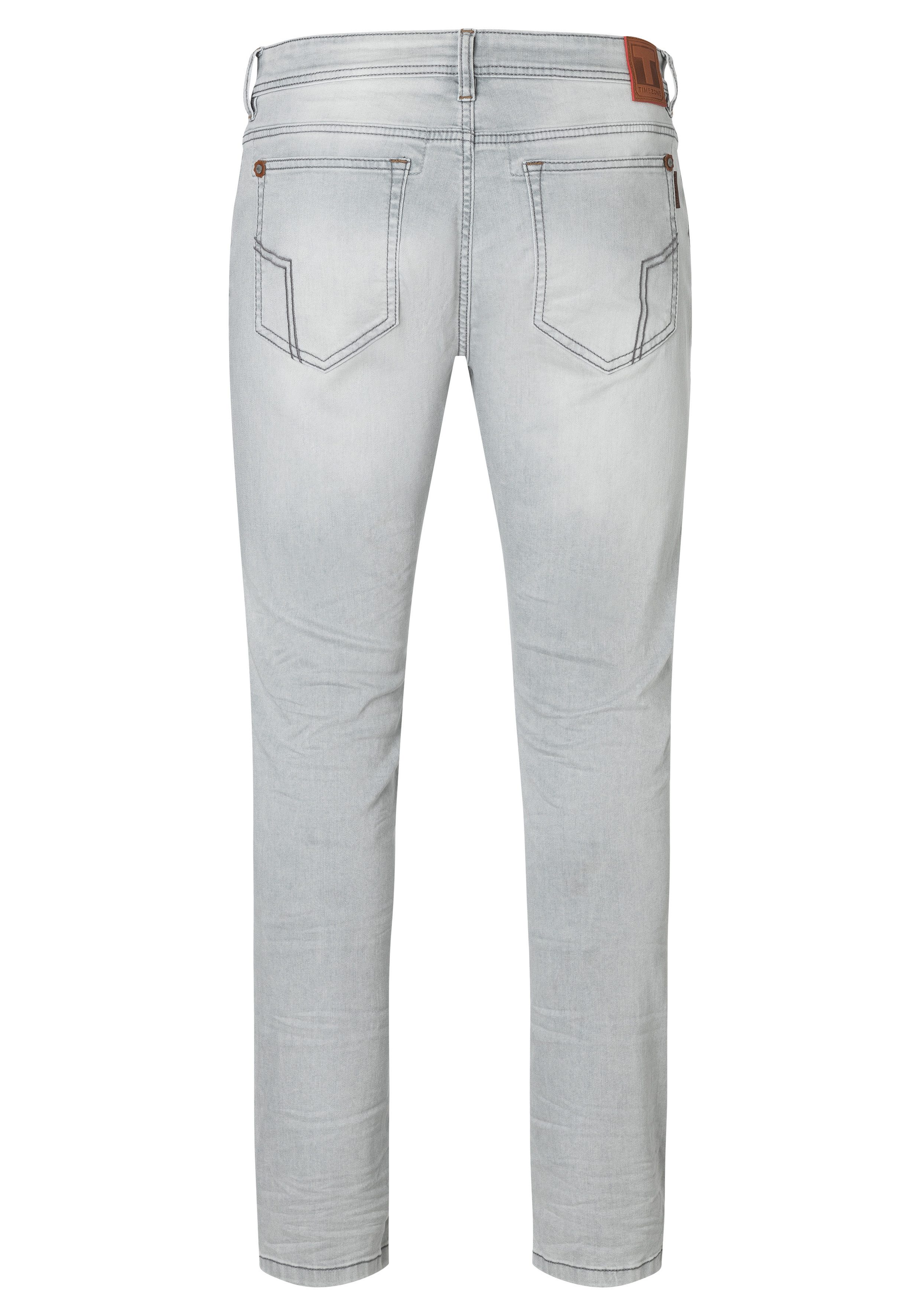 TIMEZONE Herren Jeans SLIM EDUARDOTZ Mid Waist - Slim Fit - Blau Grau günstig online kaufen