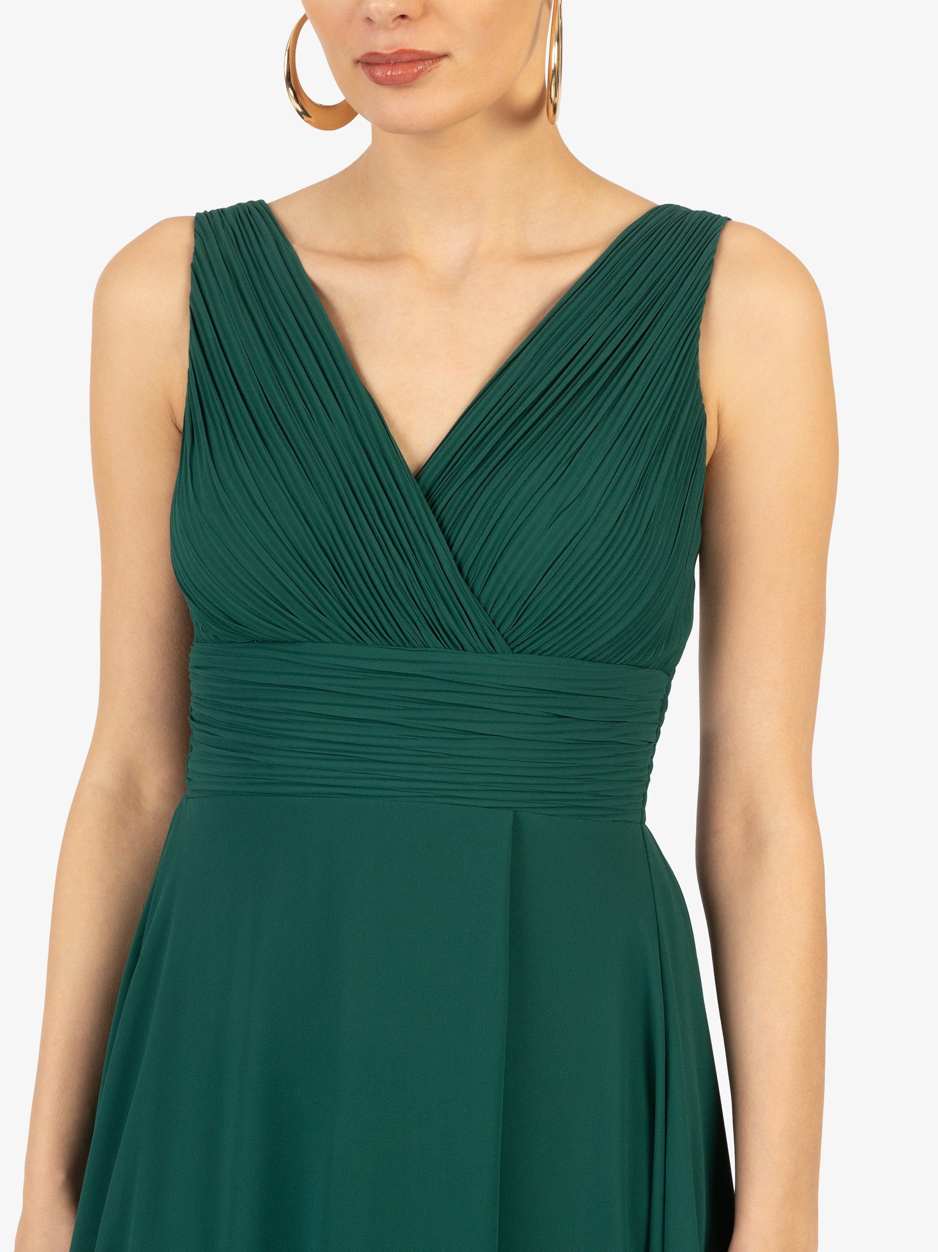 Kraimod Abendkleid mit V-ausschnitt vorne und Rückenausschnitt hinten