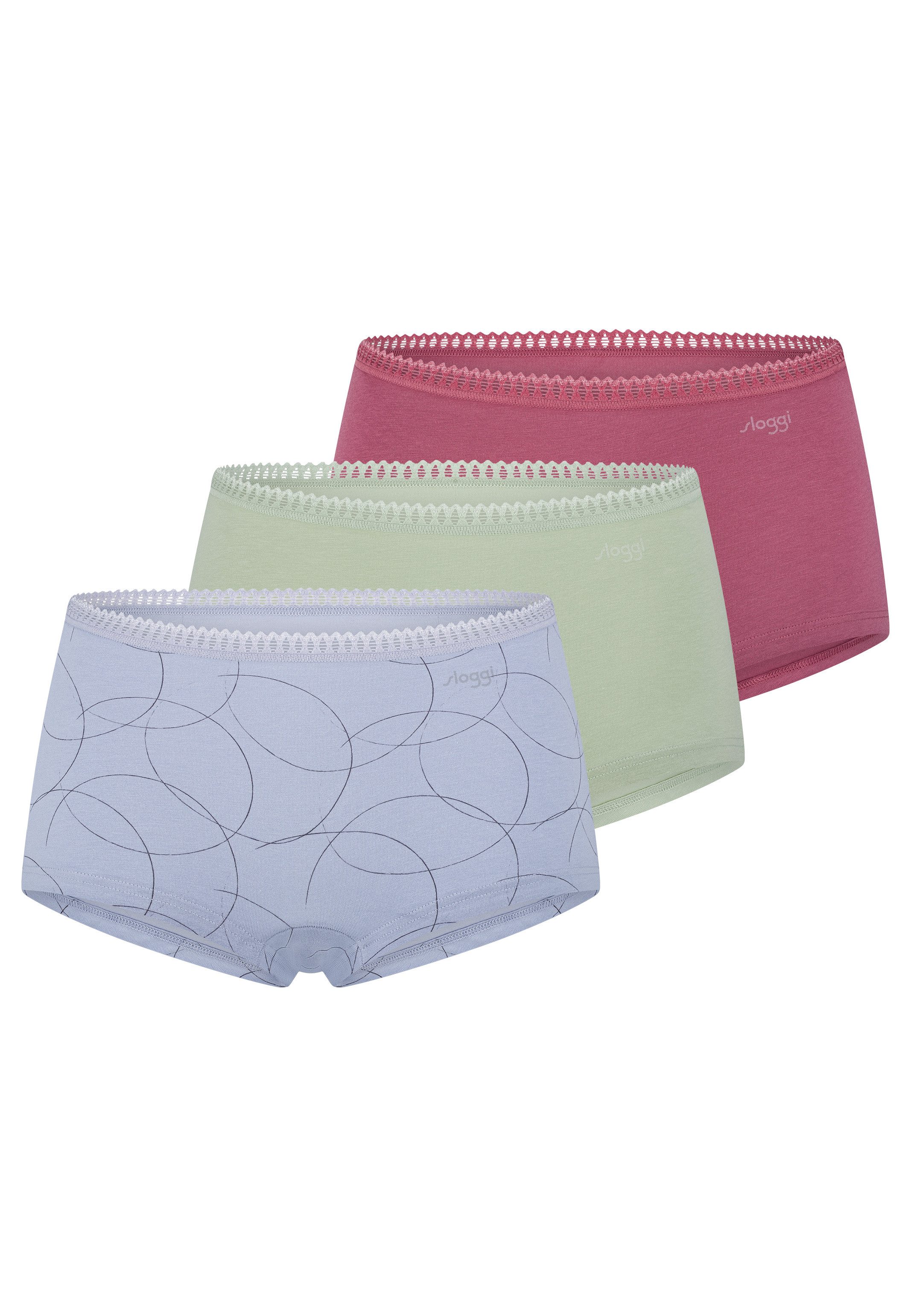 sloggi Panty 3er Pack GO Crush (Spar-Set, 3-St) Short Slip - Baumwolle - At günstig online kaufen