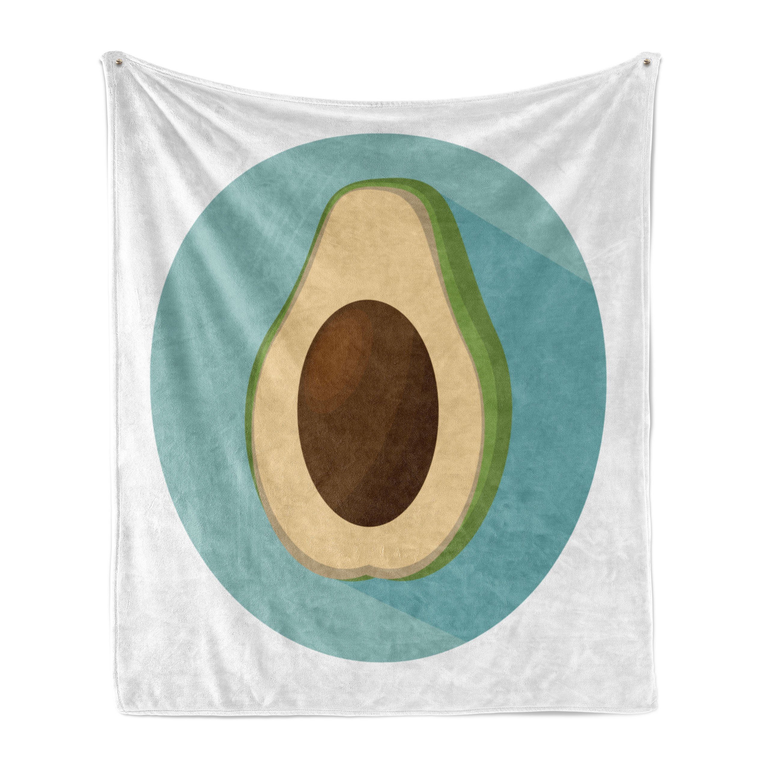 Wohndecke Gemütlicher Plüsch für den Innen- und Außenbereich, Abakuhaus, Avocado Raw Köstliche Avocado