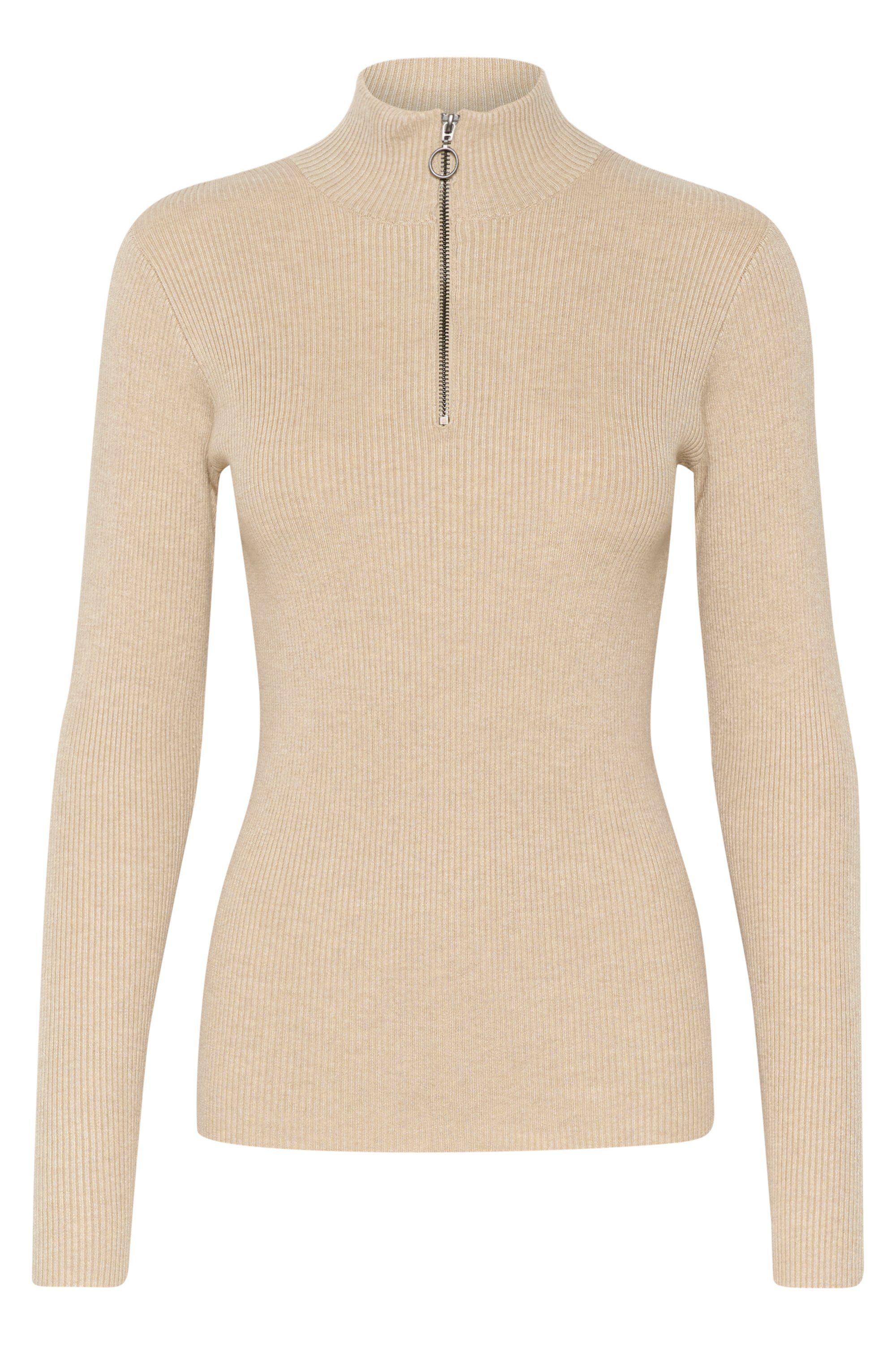 KAFFE Strickpullover KAlizza Damen - Langarm Rundhals Mit Ballonärmeln