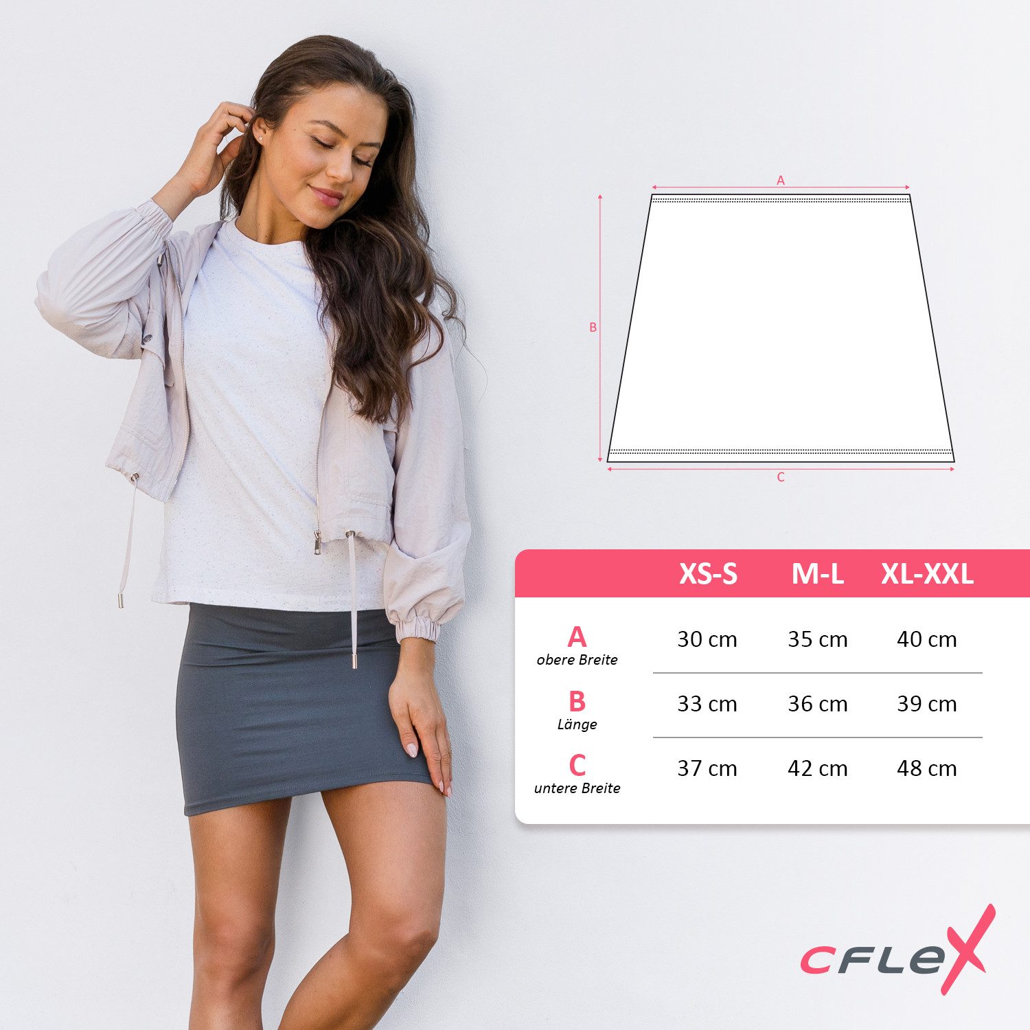 CFLEX Bandeautop Variotube Damen Tube-Oberteil, Shirtverlängerung & Minirock