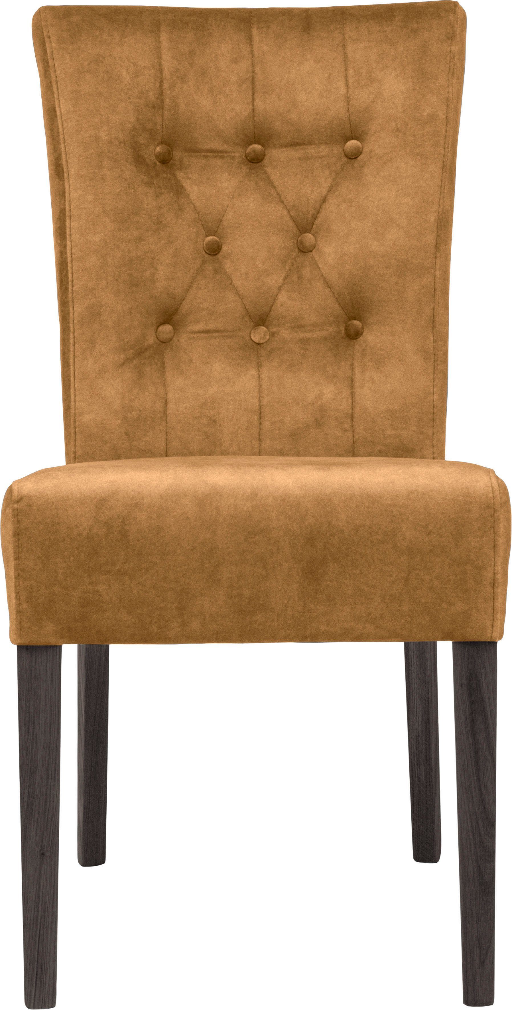 Home affaire Esszimmerstuhl Queen (Set, 2 St), Polsterstuhl mit Knopfheftung, 2er, 4er oder 6er Set