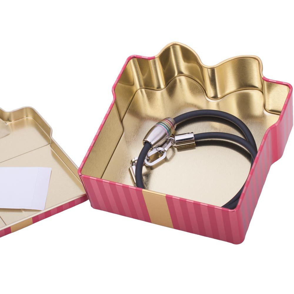 2 Stück Kleine Geschenkboxen 9x9x4 Cm – Weiße Schmuckbox Mit Band & Schwarzem Kissen, Perfekt Für Halsketten & Armbänder