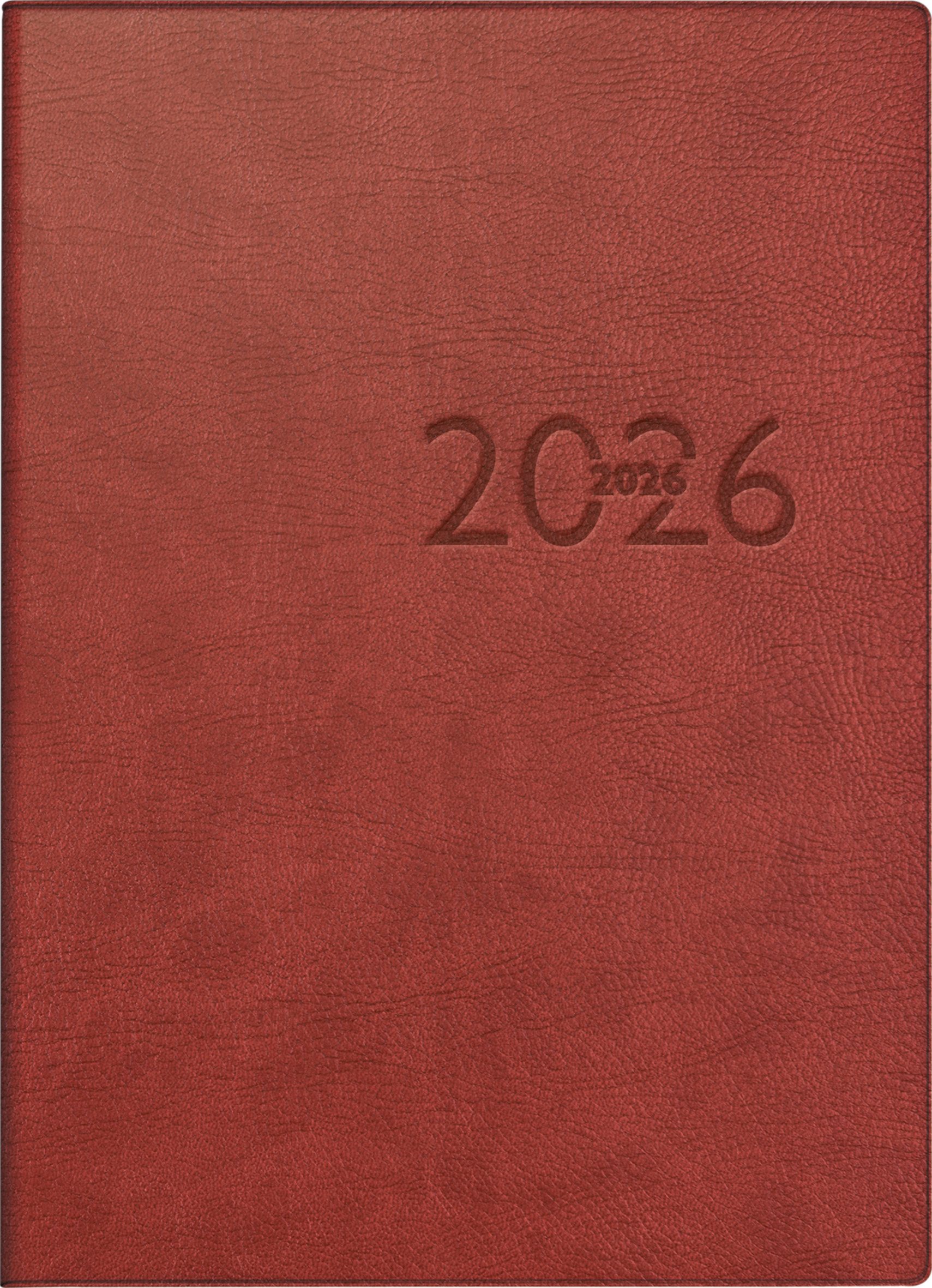 RIDO Taschenkalender 2026 Rido Taschenkalender perfect/Technik I A6 bordeaux
