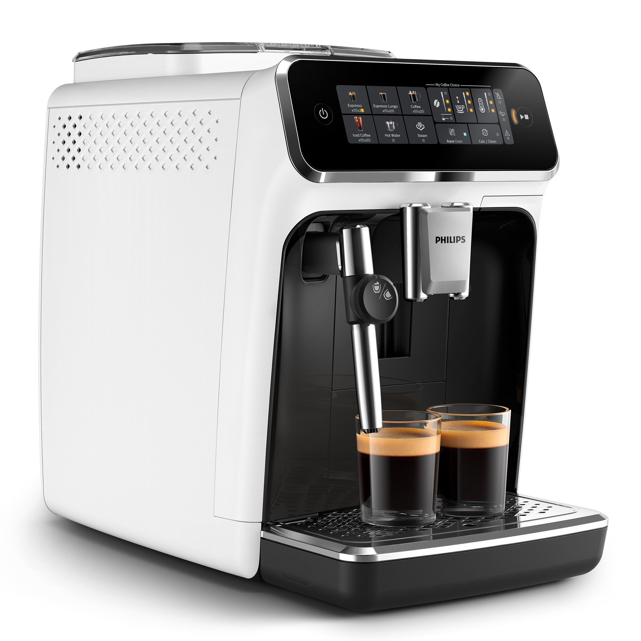 EP3323/40 Series, Milchaufschäumer, Kaffeespezialitäten, 3300 Philips Weiß/Schwarz klassischem 5 mit Kaffeevollautomat