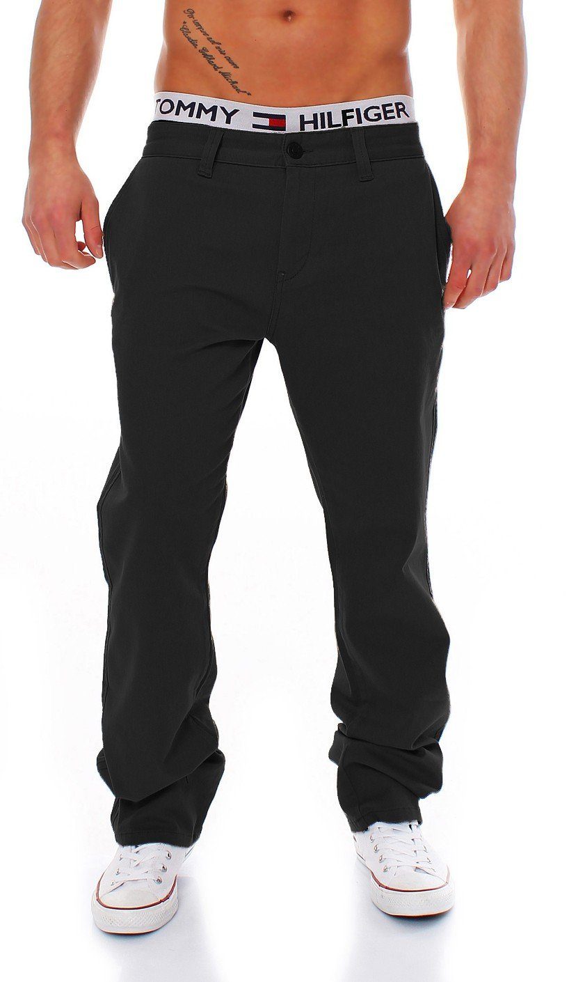 Black Herren Seven Big Seven Chino Evan Big Pant Fit Regular Regular-fit-Jeans Hose