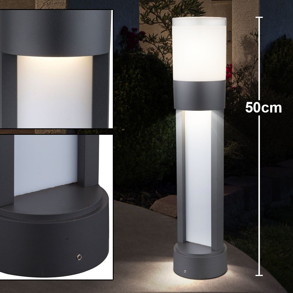 LED AußenStehlampe, LED Stehlampe Garten Außenbeleuchtung Alu
