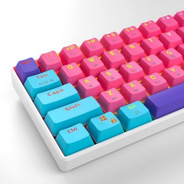 SOLIDEE RGB-Hintergrundbeleuchtung Gaming-Tastatur (Innovative Gaming-Erfahrung,Mini 60 % Layout und Linear Roter Schalter)