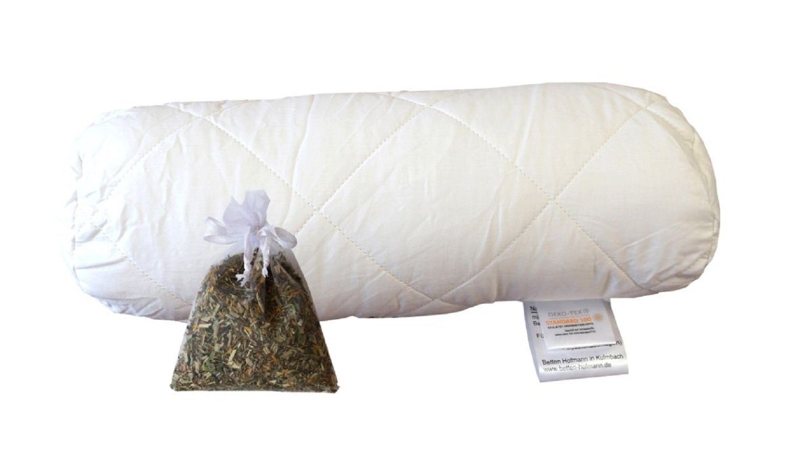 Betten Hofmann Nackenrolle Betten Hofmann Aroma Kräuterrolle Nackenrolle 15x40 cm Anti Stress RV, 1-tlg., mit Reißverschluss zur individuellen Anpassung, made in Germany