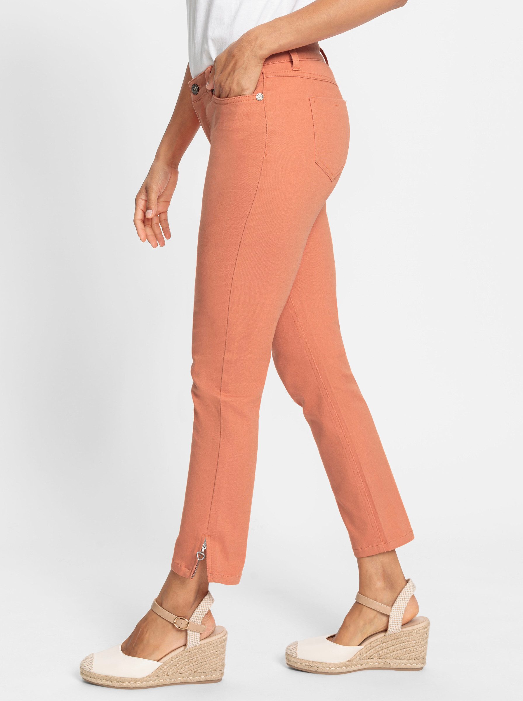 Witt Bequeme Jeans Twill-Hose leicht vertieft