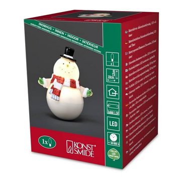 KONSTSMIDE LED-Dekofigur 4456-000 LED Wippfigur Schneemann Batterie ww