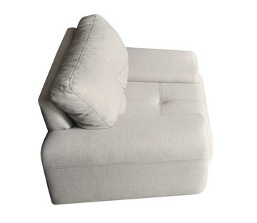 Beautysofa Polstergarnitur NEMO, (Sessel + Zweisitzer + sofa, Couchgarnitur 135 / 190 / 230 cm), inklusive Wellenunterfederung, bequemer Sitz, Chrombeine