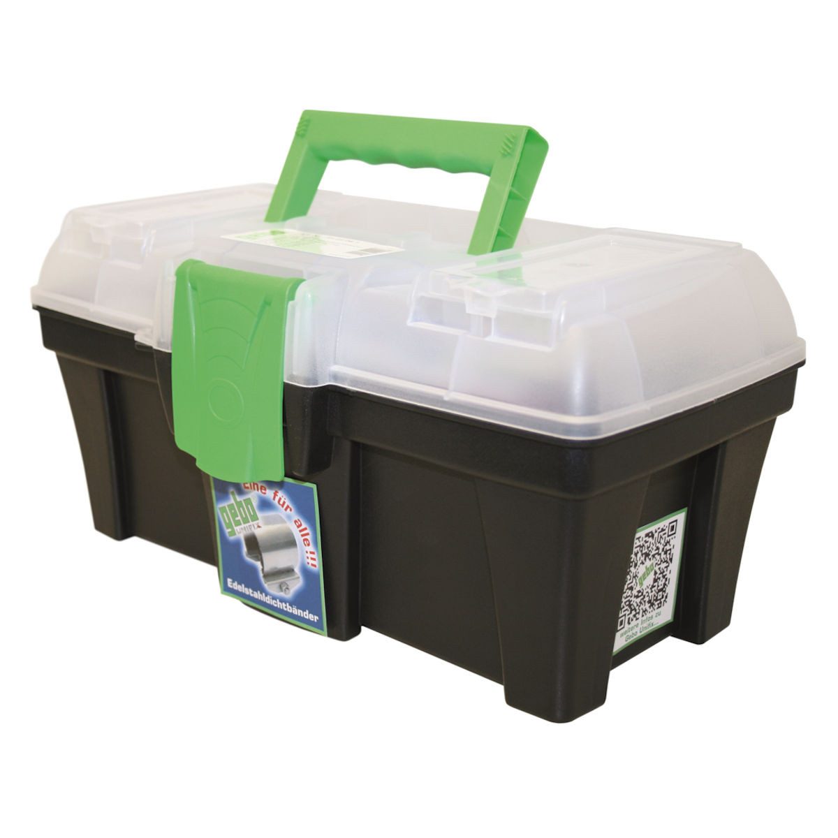 GEBO Dichtbandschelle Unifix Mini-Box-Plus 7-teilig Sortiment Dichtschellen Ø 15 51 mm, Edelstahl V2A (AISI 304)