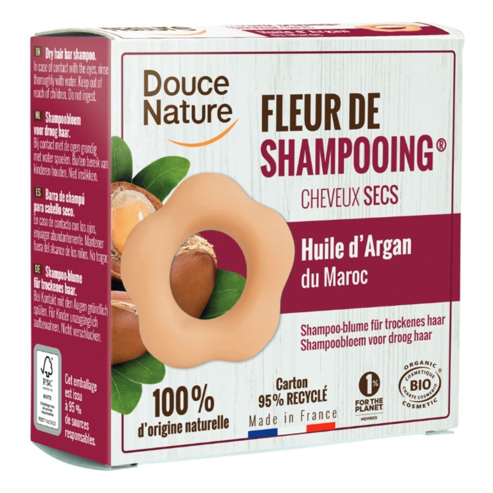 Douce Nature Haarseife Fleur de Shampooing - Trockenes Haar 85g