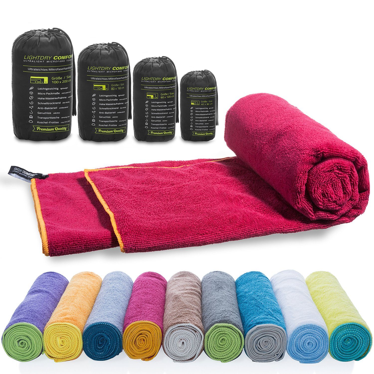 LightDry Reisehandtuch LightDry Reisehandtuch – Leichtes Mikrofaser-Sport u günstig online kaufen