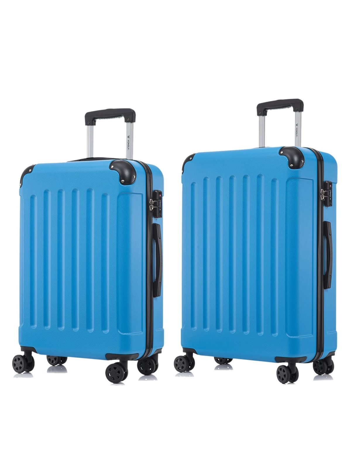 Kofferset Premium Hartschalen-Reiseset aus ABS mit robustem YKK-Reißverschluss