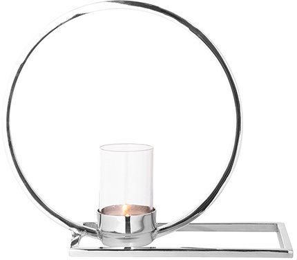 Fink Kerzenhalter LIBERA, Weihnachtsdeko (1 St), aus Edelstahl und Glas | Kerzenständer