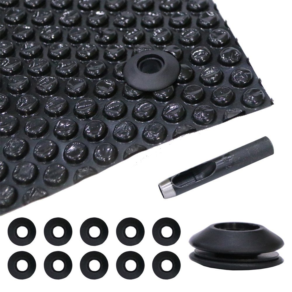 Melko Pool-Abdeckplane Solarfolie Solarplane Ösen Poolheizung Wärmeplane Poolabdeckung (Stück, Set bestehend aus Solarfolie mit 10 Ösen und Locheisen), aus PVC