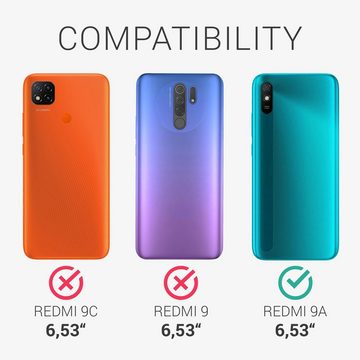 kwmobile Handyhülle Case für Xiaomi Redmi 9A / 9AT, Hülle Silikon metallisch schimmernd - Handyhülle Cover