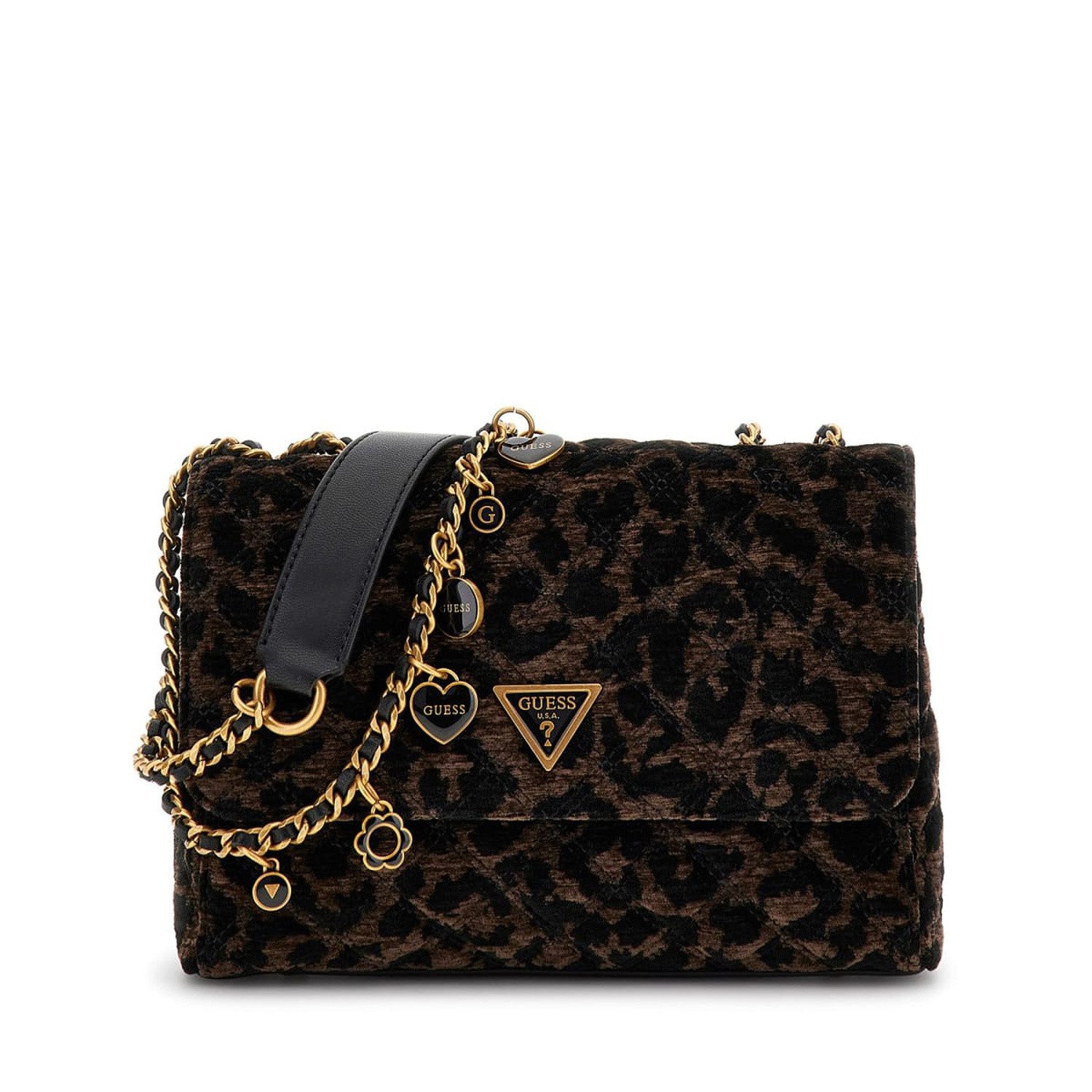 Guess Umhängetasche GUESS Schultertasche Giully II Dark Leo (1, 1-tlg., 1) günstig online kaufen